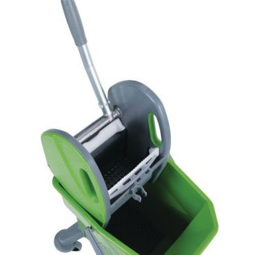 Manutan Expert - Sanko ja puristin 25 L - Vihreä - Kierrätetty 80 % - Ergonominen