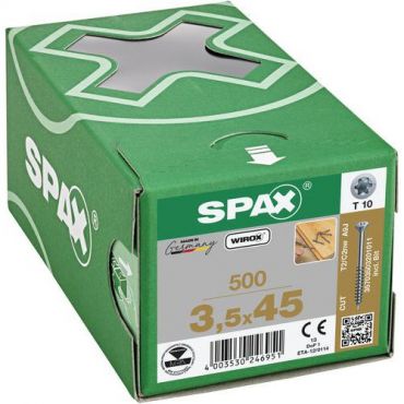 Spax - Lattiaruuvi t-star plus uppopäällä 3,5x45