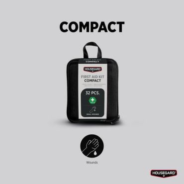 Housegard - Ensiapulaukku Compact - Musta - Kompakti ja kätevä hätätilanteisiin