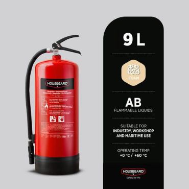Housegard - Vaahtosammutin 9 l pfas-vapaa 34a 183b
