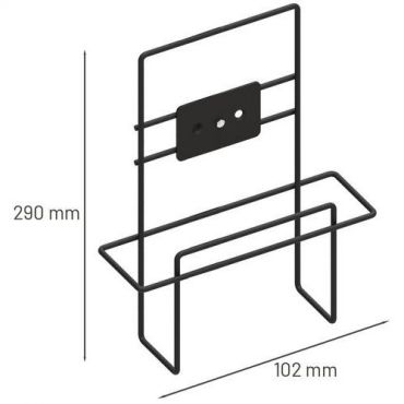 Manutan expert - Ylimääräinen säilytyspaikka teräksiselle esitetelineelle a4 musta