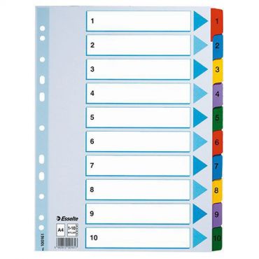 Esselte - Välilehdet esselte mylar a4 1-10