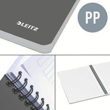 Leitz - Muistikirja office pp a4 ruudutettu sininen