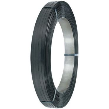 Manutan Expert - Musta teräsvanne 49 kg - 19x0,8 mm - Kierrätettävä - Lavaus ja vannehtiminen