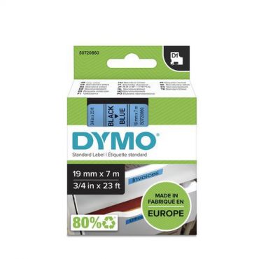 Dymo - Nauha sininen tausta / musta kirjoitus 19 mm viite 45806