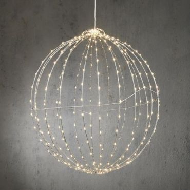 Valkoinen koristepallo 400 led ip44 ajastimella - ø60 cm - Witre