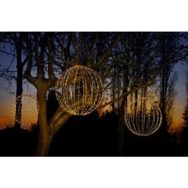 Valkoinen koristepallo 400 led ip44 ajastimella - ø60 cm - Witre