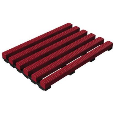 Plastex - Lattiaritilä pvc 10 m 1 m punainen