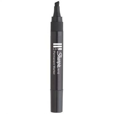 Merkintäkynä sharpie musta vino kärki 12 kpl - Witre