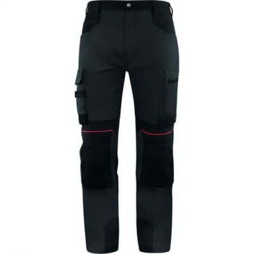 Delta plus - Stretch-työhousut m5pa3 harmaa/musta koko 5xl