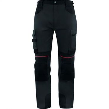 Delta plus - Stretch-työhousut m5pa3 harmaa/musta koko m