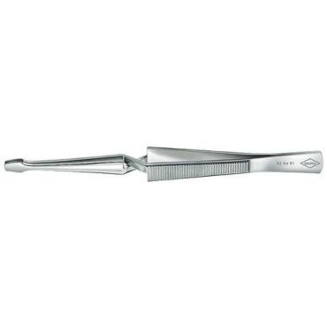 Knipex - Ristikkäiset pinsetit - 160 mm - Hammastetut risti lukko kromi-nikkeliteräs