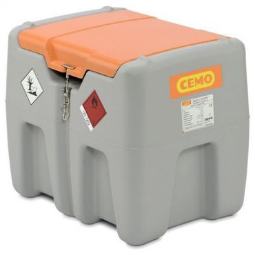 Cemo - Mobiili polttoainesäiliö Easy 210L - Harmaa polyeteeni - Kestävä ja helppokäyttöinen