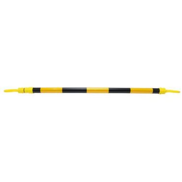 Sisäänvedettävä kartiotanko 1,3 m - Musta/keltainen - PVC - 3 vuoden takuu