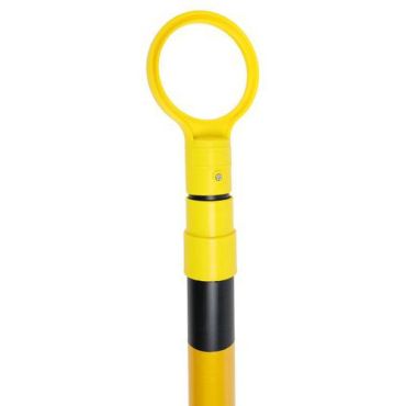 Sisäänvedettävä kartiotanko 1,3 m - Musta/keltainen - PVC - 3 vuoden takuu