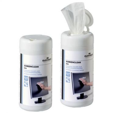 Durable - Puhdistusliinat 100 kpl screenclean box