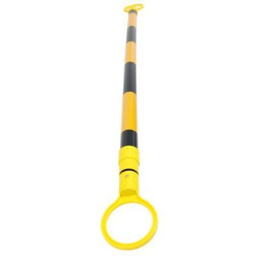 Sisäänvedettävä kartiotanko 1,3 m - Musta/keltainen - PVC - 3 vuoden takuu