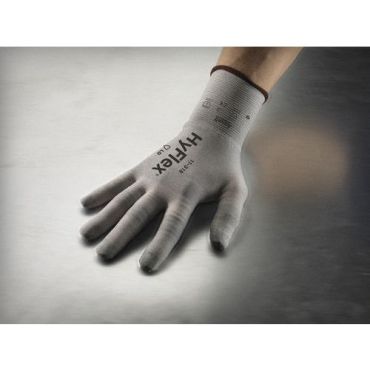 Ansell - HyFlex 11-318 työkäsineet - Koko 8 harmaa - Mekaaninen suojaus Oeko-Tex