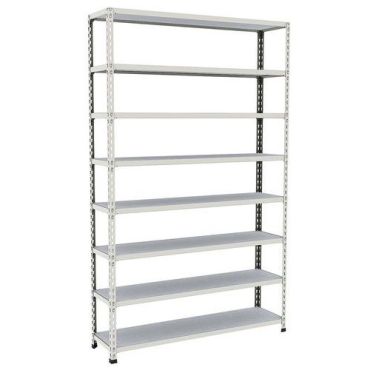 Manutan Expert - Rapid 2 varastohylly - 1980x1220x305 mm - 8 metallihyllytasoa - 280 kg/hylly - Työkaluton kokoaminen