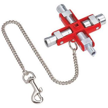 Knipex - Yleisavain kaappeihin ja lukitusjärjestelmiin - 90 mm - Teräs - Neliökapasiteetti 5-10 mm
