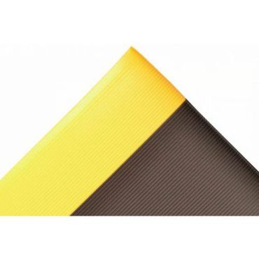 Notrax - Gripper Soft-Tred työpistematto - Musta/Keltainen 60 x 100 cm - PVC iskunvaimennus liukueste