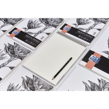 Oxford - Piirustuslehtiö sketching oxford art nidottu a4 50 sivua 120g
