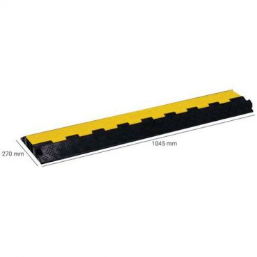 Manutan Expert - Kaapelisuoja 2 kanavaa - 12 tonnia 270x60x1045 mm - PVC kestävä