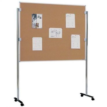 Planorga - Ilmoitustaulu pyörillä korkkia 150 cm