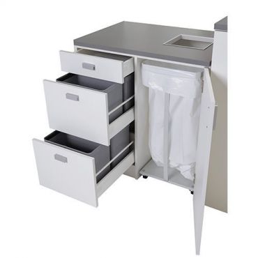 Prima office - Jätteidenlajittelu-kaappi hub 900