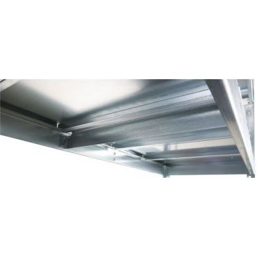 Manutan expert - Manutan rapid 1 -hyllystö 2 440 x 2 440 x 455 6 sinkittyä metallihyllyä