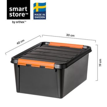 SmartStore - Säilytyslaatikko Pro 14 L Musta - Elintarvikehyväksytty Kestävä Monikäyttöinen
