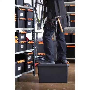 Smartstore - Säilytyslaatikko pro 49 l musta 4 kpl