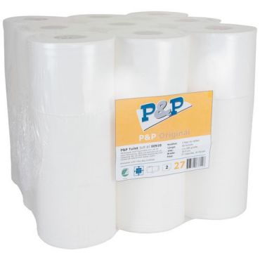 P&P - WC-paperi Soft 85 - 2 kerrosta 85 m 27 rullaa ensikuitu