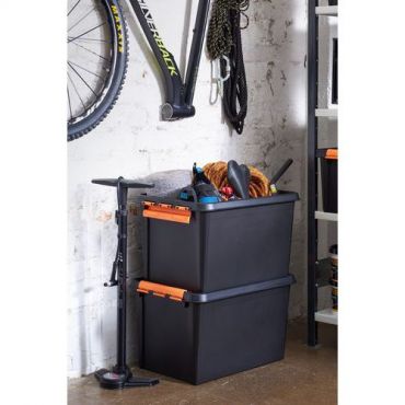 Smartstore - Säilytyslaatikko pro 49 l musta 4 kpl
