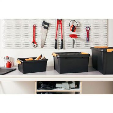 Smartstore - Säilytyslaatikko pro 49 l musta 4 kpl