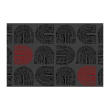 Notrax - Kynnysmatto Arches musta/punainen 120 x 180 cm - Polyamidi keskipainoinen käyttö
