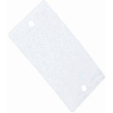 Muovinen etiketti 2 reikää 120 x 70 mm - Witre