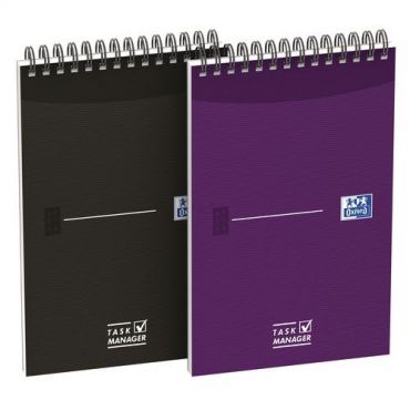 Oxford - Task manager 125x200 140 sivua 90 g päällystetty 20x12,5x0,9 valkoinen