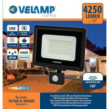 Velamp - Kohdevalo led smd ip44 50w liiketunnistimella
