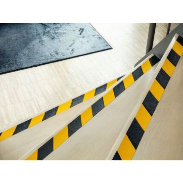 Durable - Liukumaton teippi Duraline Grip 50 mm - 15 m - Musta/keltainen - Liukueste ja turvallisuus