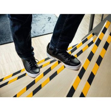 Durable - Liukumaton teippi Duraline Grip 25 mm - 15 m - Huomioväri turvallinen ja kestävä