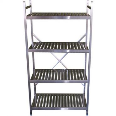 Alminor - Hyllyteline rfr 925x500x1800mm - 4 tasoa - ristikot