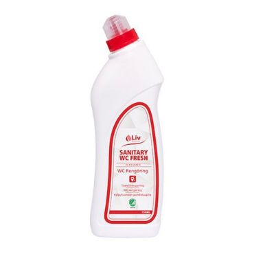 8 Kpl Pakkaus - Liv - WC-raikastin Sanitary WC Fresh - 750 ml - Ekologinen ja tehokas puhdistus