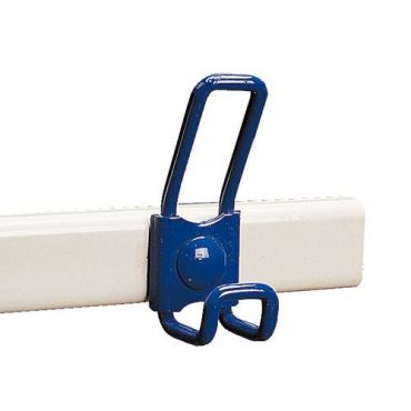 Koukkuprofiili sininen 60 cm - 4 koukkua - Teräs - Seinälle asennettava