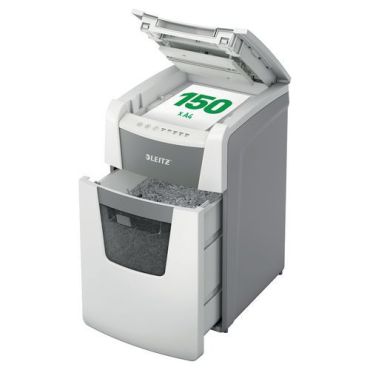 Leitz - Paperisilppuri IQ AutoFeed Office 150 P5 - Automaattinen syöttö P-5 turvataso 44 L säiliö hiljainen 55 dB
