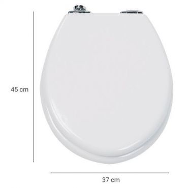 Manusec - Valkoinen mdf-wc-istuin