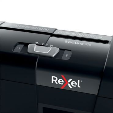 Rexel - Paperisilppuri Secure X6 P-4 - P-4 turvallisuustaso 10 L tilavuus 6 arkkia hiljainen 55 dB