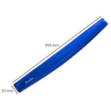 Manutan Expert - Rannetuki sininen geelimateriaalia - Ergonominen - 495x55x22 mm