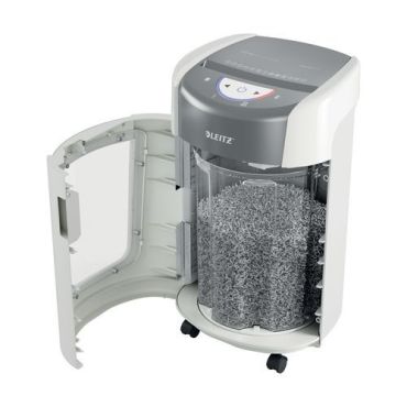 Leitz - Paperisilppuri OptiMax HomeOffice 225 P5 - P-5 turvallisuustaso 15 L tilavuus 1-3 henkilölle