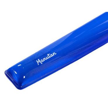 Manutan Expert - Rannetuki sininen geelimateriaalia - Ergonominen - 495x55x22 mm